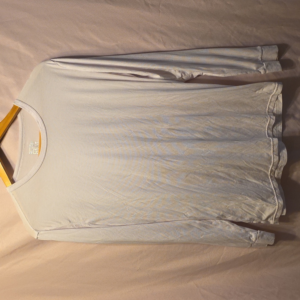 32 Degrees Heat Mens Size Large Long Sleeve Shirt In White (Pat #4)